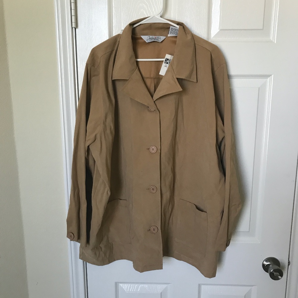 NWT Haband Brown Womens Jacket 2X